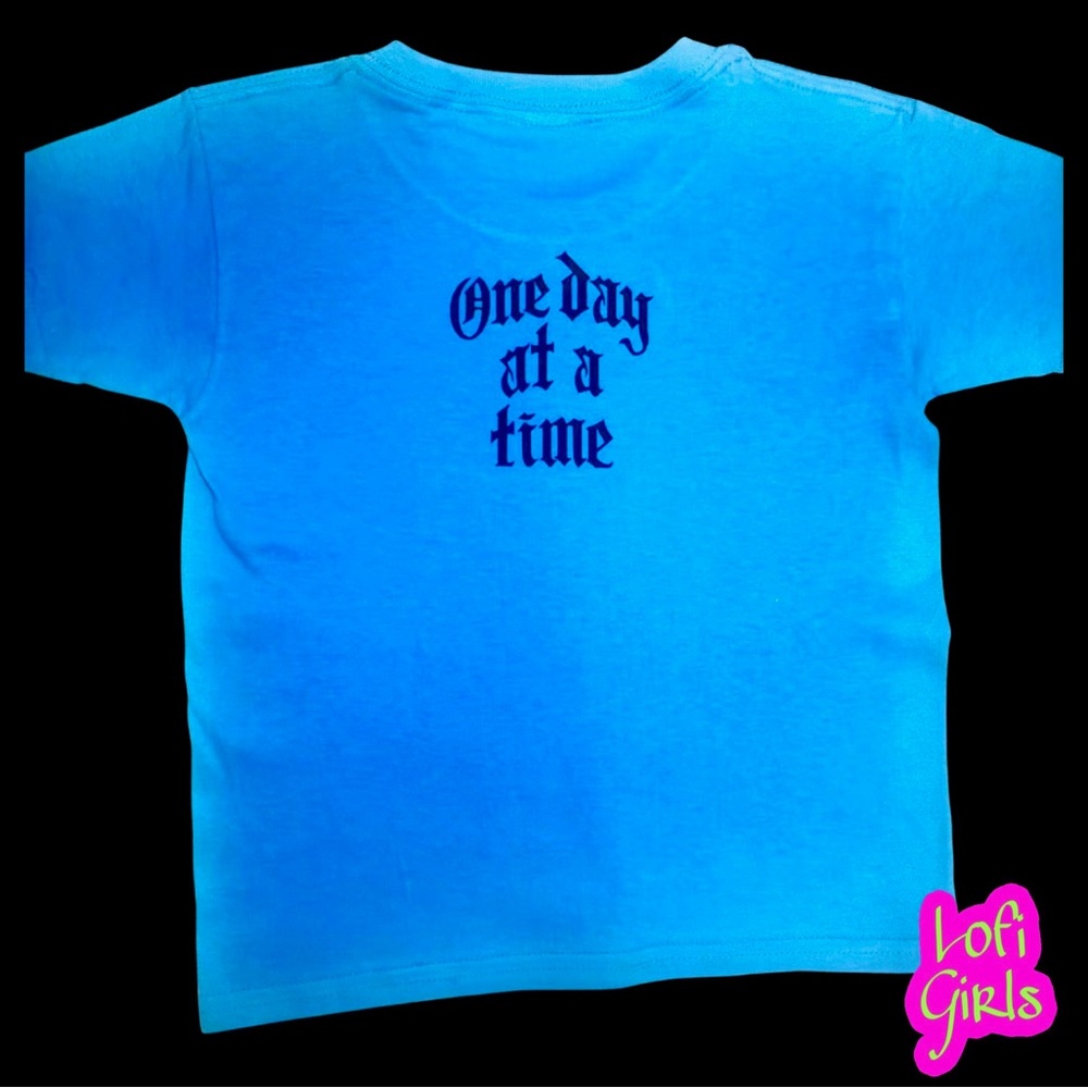 One Day At A Time Quote Custom Lofi Girls Premium Vinyl Shirt